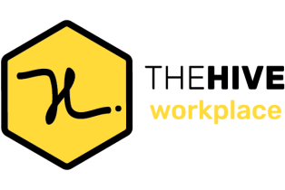 The Hive logo image with elegant text